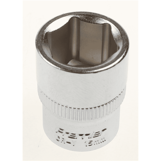 Sealey At00252 - Socket 3/8"Dr 15mm (Satin/Chrome)