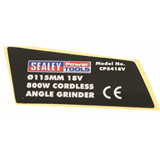 Sealey Cp5418v.40 - Logo Label