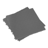 Sealey FT3G - Polypropylene Floor Tile 400 x 400mm - Grey Treadplate - Pack of 9