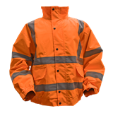 Sealey 802LO - Hi-Vis Orange Jacket with Quilted Lining & Elasticated Waist - Large