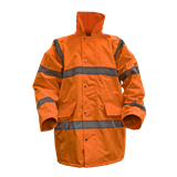 Sealey 806LO - Hi-Vis Orange Motorway Jacket with Quilted Lining - Large