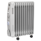 Sealey RD2500T - Oil Filled Radiator 2500W/230V 11 Element with Timer