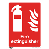 Sealey SS15P10 - Prohibition Safety Sign - Fire Extinguisher - Rigid Plastic - Pack of 10