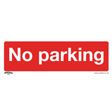 Sealey SS16P10 - Prohibition Safety Sign - No Parking - Rigid Plastic - Pack of 10