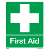 Sealey SS26P1 - Safety Sign - First Aid - Rigid Plastic