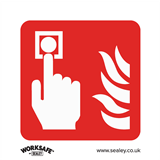 Sealey SS31V10 - Safe Conditions Safety Sign - Fire Alarm Symbol - Self-Adhesive Vinyl - Pack of 10
