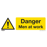 Sealey SS46P10 - Warning Safety Sign - Danger Men At Work - Rigid Plastic - Pack of 10