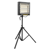 Sealey CH30110VS - Ceramic Heater with Telescopic Tripod Stand 1.2/2.4kW - 110V