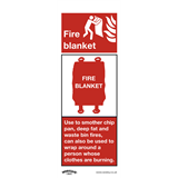 Sealey SS53P10 - Safe Conditions Safety Sign - Fire Blanket - Rigid Plastic - Pack of 10