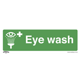 Sealey SS58P10 - Safe Conditions Safety Sign - Eye Wash - Rigid Plastic - Pack of 10