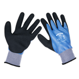 Sealey SSP49L/6 - Waterproof Latex Gloves - (Large) - Pack of 6 Pairs