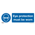 Sealey SS11V10 - Mandatory Safety Sign - Eye Protection Must Be Worn - Self-Adhesive Vinyl - Pack of 10