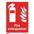 Sealey SS15P1 - Prohibition Safety Sign - Fire Extinguisher - Rigid Plastic