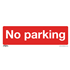 Sealey SS16P10 - Prohibition Safety Sign - No Parking - Rigid Plastic - Pack of 10