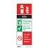 Sealey SS21P10 - Safe Conditions Safety Sign - CO2 Fire Extinguisher - Rigid Plastic - Pack of 10