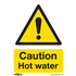 Sealey SS38P1 - Warning Safety Sign - Caution Hot Water - Rigid Plastic