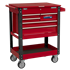 Sealey AP890M - Heavy-Duty Mobile Tool & Parts Trolley with 5 Drawers and Lockable Top