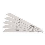 Draper 38631 ʍS1122EF) - Bi-metal Reciprocating Saw Blades for Metal Cutting, 225mm, 18tpi (Pack of 5)