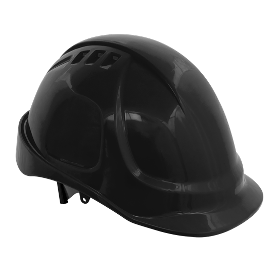 Worksafe 502BLK - Plus Safety Helmet - Vented ʋlack)