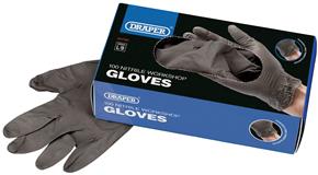 Draper 63760 (NGBLK-100L) - Workshop Nitrile Gloves ʋox of 100)
