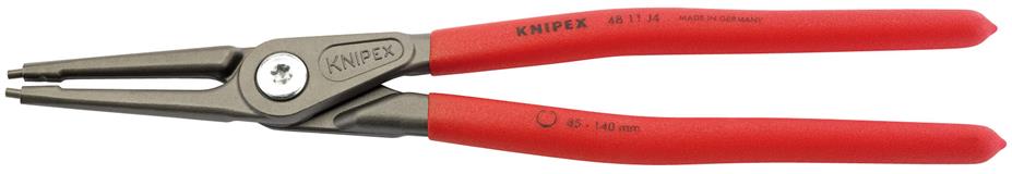 Draper 75081 ⡈ 11 J4) - Knipex 48 11 J4 320mm Internal Straight Tip Circlip Pliers, 85 - 140mm Capacity
