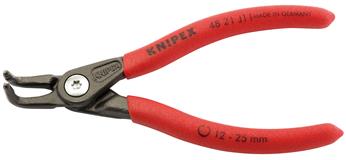 Draper 75083 ⡈ 21 J11) - Knipex 48 21 J11 90&deg; Internal Straight Tip Circlip Pliers, 12 - 25mm Capacity, 130mm
