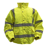 Sealey 802L - Hi-Vis Yellow Jacket with Quilted Lining & Elasticated Waist - Large