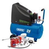Draper 90126 �/19/K) - 230V Oil Free Compressor and Air Tool Kit