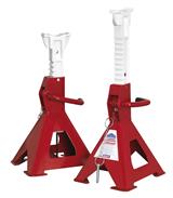 Sealey AAS3000 - Easy Action Ratchet Axle Stands (Pair) 3tonne Capacity per Stand