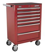 Sealey AP26479T - Rollcab 7 Drawer with Ball Bearing Runners - Red