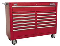 Sealey AP5213T - Rollcab 13 Drawer with Ball Bearing Runners - Red