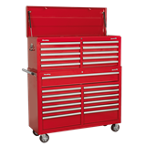 Sealey AP52COMBO1 - Tool Chest Combination 23 Drawer with Ball Bearing Slides - Red