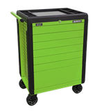Sealey APPD7G - Rollcab 7 Drawer Push-To-Open Hi-Vis Green