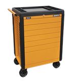 Sealey APPD7O - Rollcab 7 Drawer Push-To-Open Hi-Vis Orange