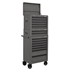 Sealey APSTACKTGR - Topchest, Mid-Box & Rollcab Combination 14 Drawer with Ball-Bearing Slides - Grey