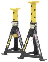 Sealey AS3Y - Axle Stands (Pair) 3tonne Capacity per Stand Yellow