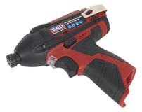 Sealey CP1203 - Impact Driver 12V 1/4" Hex Drive 80Nm - Body Only