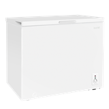 Baridi DH111 - Baridi Freestanding Chest Freezer, 199L Capacity, Garages and Outbuilding Safe, -12 to -24°C Adjustable Thermostat with Refrigeration Mode, White