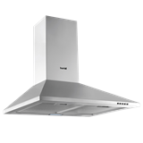 Baridi DH126 - Baridi 60cm Chimney Style Cooker Hood with Carbon Filters, Stainless Steel