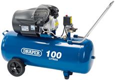 Draper 65396 �/412TV) - 100L 230V 2.2kW ʃhp)  V-Twin Air Compressor
