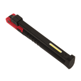 Sealey LED01R - Rechargeable Slim Folding Pocket Light 2 COB + 1 SMD LED - Red