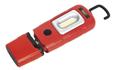 Sealey LED3601R - Rechargeable 360° Inspection Lamp 2W COB + 1W LED Red Lithium-Polymer