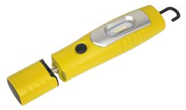 Sealey LED3602Y - Rechargeable 360° Inspection Lamp 7 SMD + 3W LED Yellow Lithium-ion