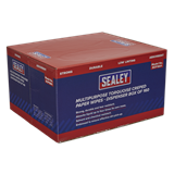 Sealey SCP1601 - Multipurpose Paper Wipes in Dispenser Box - Creped Turquoise 69gsm 160 Sheets