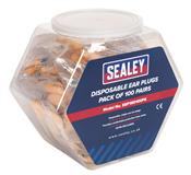 Sealey SSP18D100PK - Ear Plugs Disposable Pack of 100 Pairs