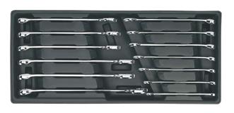 Sealey TBT01 - Tool Tray with Combination Spanner Set 13pc Metric