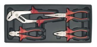 Sealey TBT02 - Tool Tray with Pliers Set 4pc