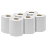 Sealey WHT60 - White Embossed 2-Ply Paper Roll 60m - Pack of 6
