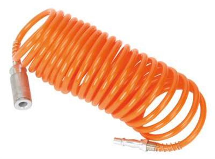 Sealey SA305 - Coiled Air Hose 5mtr Ø5mm with Couplings