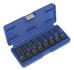 Sealey AK5604 - Impact Spline Key Set 8pc 1/2"Sq Drive